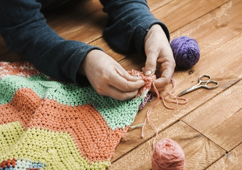 Aplicativo para aprender fazer tapete de crochê